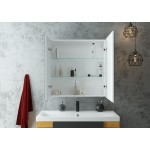 Зеркальный шкаф Континент Allure LED белый МВК045